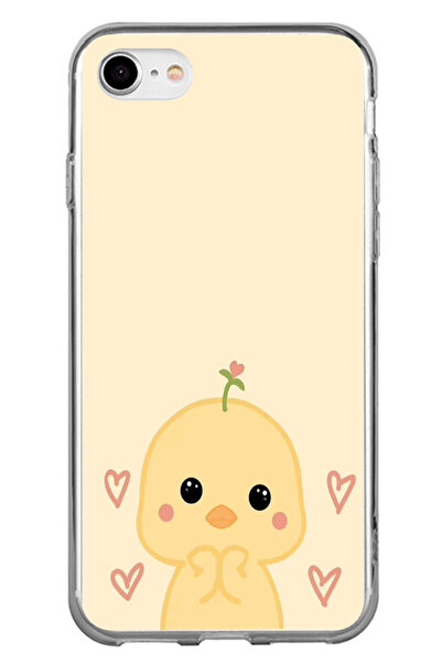 TechTree Printed Silicone Case Compatible with iPhone 7-8-Se 2020 Cute Chick ...