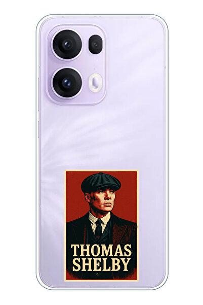TechTree حافظة سيليكون متوافقة مع هاتف OPPO Reno 13 PRO من Thomas Shelby مطبوع