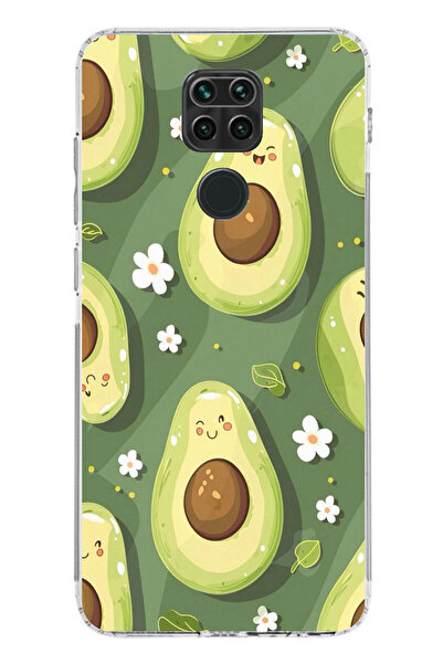 TechTree حافظة سيليكون متوافقة مع هاتف Redmi Note 9 باللون الأخضر اللطيف والأ...