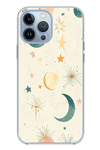 TechTree حافظة سيليكون متوافقة مع هاتف iPhone 13 PRO MAX ذات خلفية كريمية وقم...