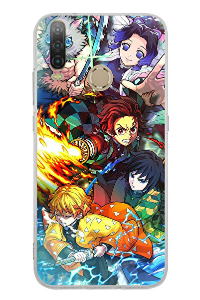 TechTree حافظة سيليكون متوافقة مع جهاز General Mobile GM 10 The Legend of Demon Slayer: Demon Hunters B مطبوع