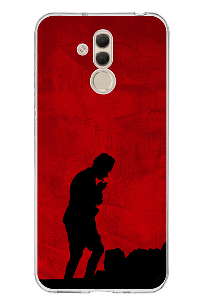 TechTree حافظة سيليكون أتاتورك مطبوع متوافقة مع هاتف هواوي ميت 20 لايت مع تفا...