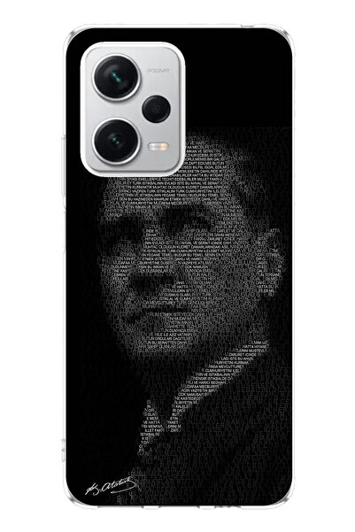 TechTree حافظة سيليكون متوافقة مع هاتف Redmi Note 12 PRO PLUS مكتوب عليها هتا...