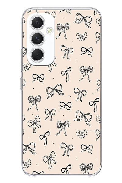 TechTree حافظة سيليكون متوافقة مع هاتف سامسونج جالاكسي A54 باللون الأسود ونمط...