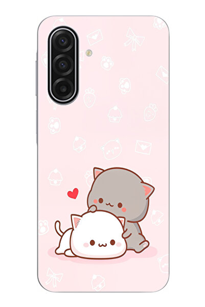 TechTree حافظة سيليكون متوافقة مع هاتف سامسونج جالاكسي A17، لطيفة وريموتية، مطبوع