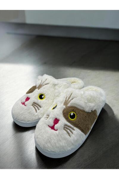 Marblestone Eva Sole Ultra Soft Plush Slippers with Cute Cat Design - Gift Wi...