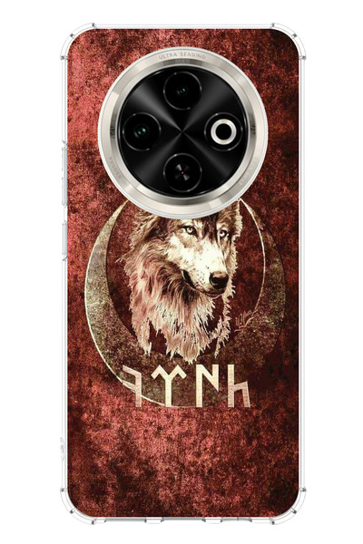 TechTree حافظة سيليكون مطبوع متوافقة مع هاتف Tecno Spark 30C مع كتابة جوك ترك ونقش بوزكويرت