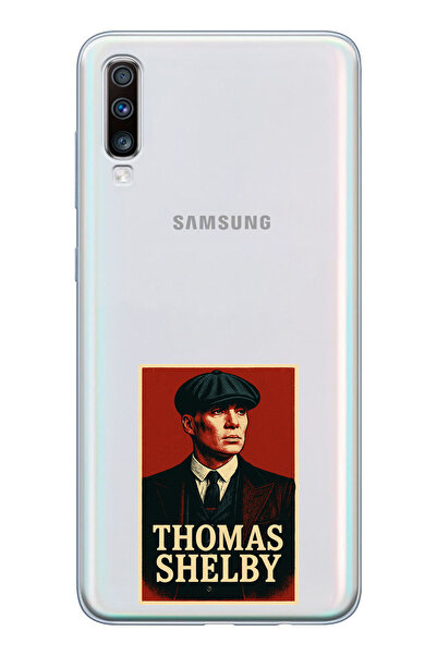 TechTree حافظة سيليكون متوافقة مع هاتف سامسونج جالاكسي A50-A30S من توماس شيلبي مطبوع