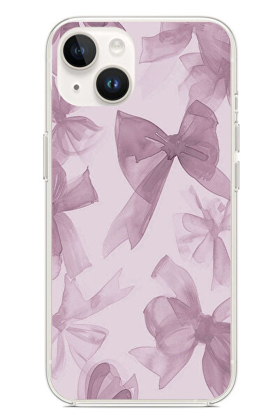 TechTree حافظة سيليكون متوافقة مع هاتف iPhone 14 PLUS باللون البنفسجي مطبوع