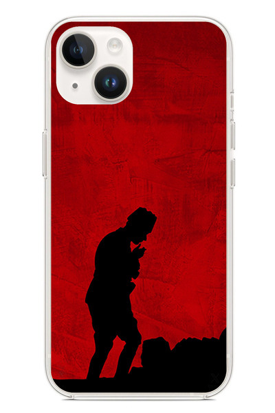 TechTree حافظة سيليكون أتاتورك مطبوع متوافقة مع هاتف iPhone 13-14 مع تفاصيل ظ...