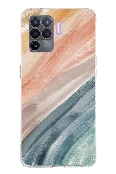 TechTree حافظة سيليكون متوافقة مع OPPO Reno 5 Lite مطبوع