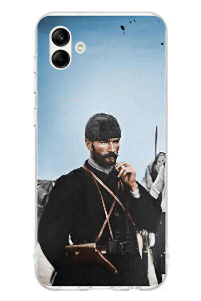 TechTree حافظة سيليكون متوافقة مع هاتف سامسونج جالاكسي A06 من أتاتورك سيهيفيدي مطبوع