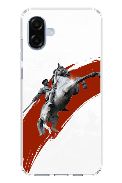 TechTree جراب سيليكون متوافق مع هاتف سامسونج جالاكسي A07 بتصميم حصان منتفخ وت...