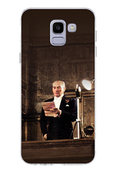 TechTree حافظة سيليكون متوافقة مع هاتف سامسونج جالاكسي J6 من أتاتورك إيرست مي...