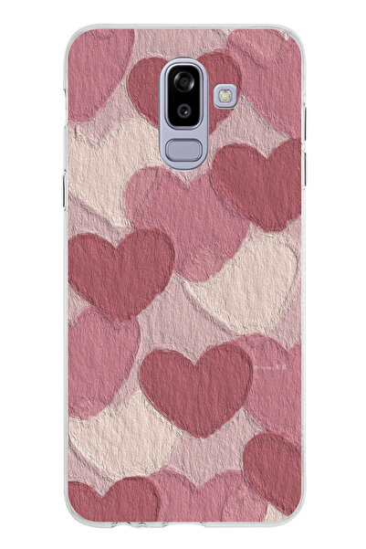 TechTree حافظة سيليكون مطبوع متوافقة مع هاتف سامسونج جالاكسي J8-A6 بلس مع لون...