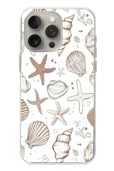 TechTree حافظة سيليكون مطبوع متوافقة مع هاتف iPhone 15 PRO باللون البني ونجم ...