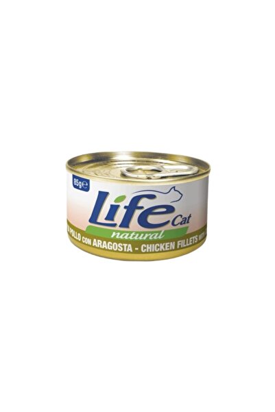 Life Cat لايف كات طعام رطب فيليه الدجاج مع السلطعون للقطط 85g