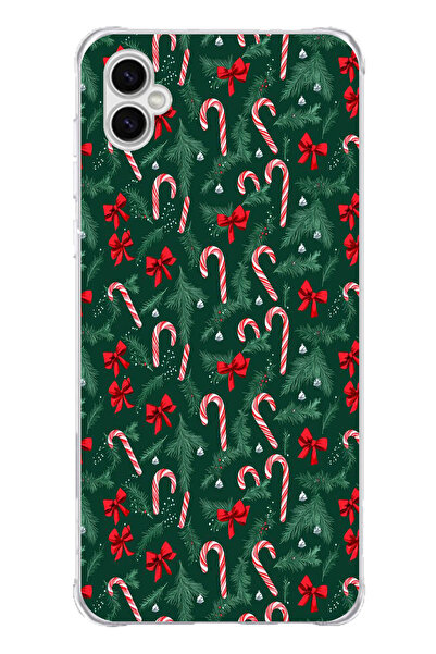 TechTree حافظة سيليكون متوافقة مع هاتف سامسونج جالاكسي A04 لشجرة عيد الميلاد ...