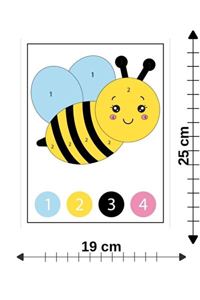 Mu Art Ahşap 10 قطع من الرسم الخشبي بالأرقام رقم 45، نشاط فني للمدرسة، مقاس 2...