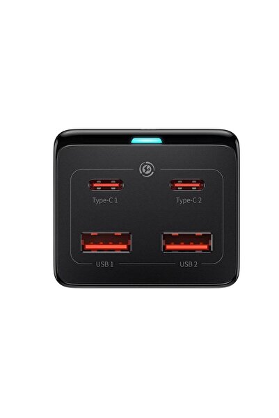 Baseus Πολύπριζο INCARCATOR RETEA GaN3 Pro, QC 100W, 1xAC, 2xUSB Type-C Έξοδος 5V/3A, 2 x USB,