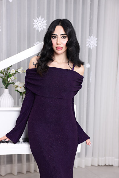 dantil فستان سهرة لمعه