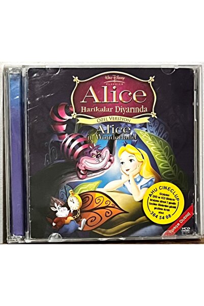 Kovak Kailyn Alice Harikalar Diyarında (1951-2005) VCD Koleksiyonluk Çizgi Fi...