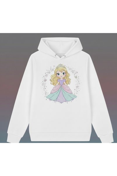Tiny and Co 100% Cotton Shiny Fairy Tale Princess Printed Children's Hooded S...