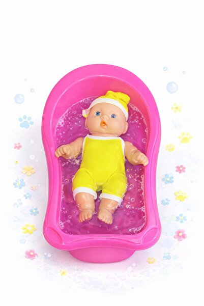 Akar Küvetli Bebek Oyuncağı Banyo Temalı