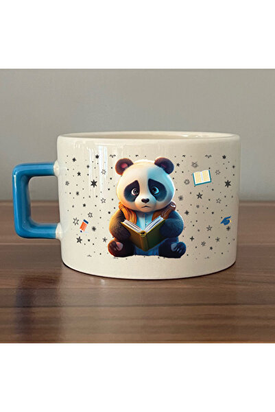 Kırtasiye Ofisi الباندا الحزينة والحزينة - المهنة: طالبة، كوب هدية مربع الشكل...