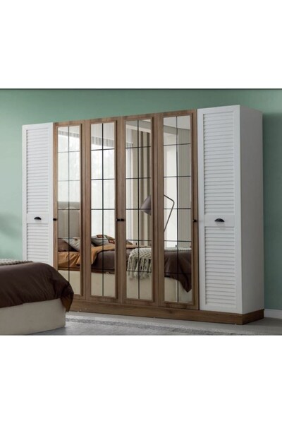 AYDINEV TİSAN MDF 6 KAPILI DOLAP