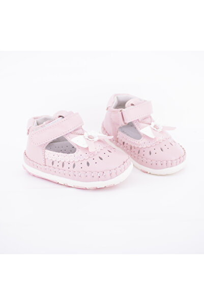 Apawwa Pantofi Primii Pasi Roz Fundita