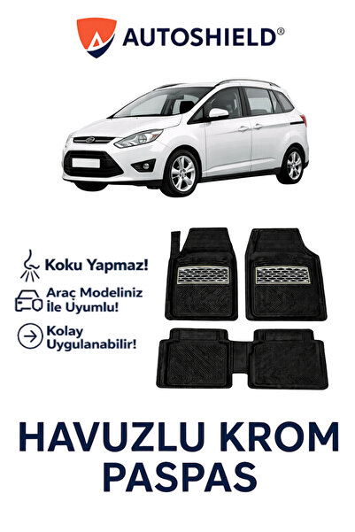 Universal Ford Grand C-Max Serisi Tüm Modeller İle Uyumlu Derin Havuzlu Paspa...
