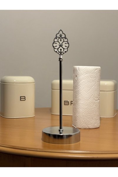 LUXAY HOME Decorative Towel Holder Silver Color Kitchen Decoration Dowery