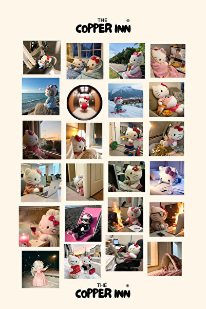 The Copper Inn 24 Adet Hello Kitty Mood Sticker Seti Komik Estetik Meme Lapto...