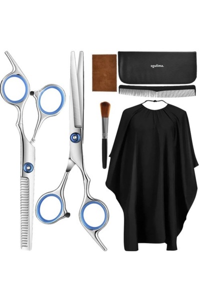 Soulima Trusa frizerie profesionala cu doua foarfece pentru tuns si filat, pe...