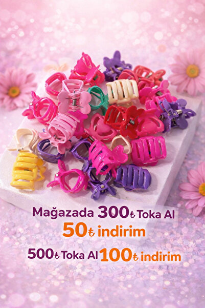 modares Renkli Küçük Kızlar ve Çocuklar İçin Mandal Toka