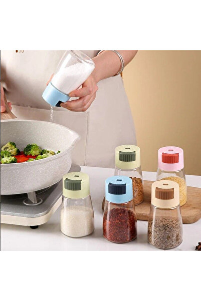 OEM Recipient pentru condimente cu buton de măsurare. Galben, 3 Buc/Set