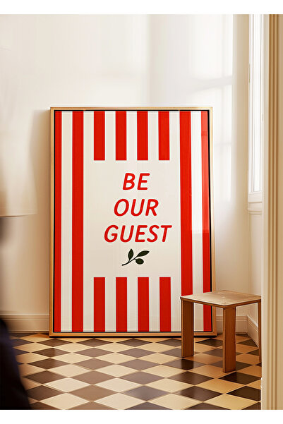 ARTHOUSECOLLECTIVE Be Our Guest - Unframed Poster in Table Dimensions
