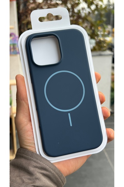 EDELFU iPhone 15 PLUS ve 14 PLUS - Kirlenmez Magsafe Silikon Kapak içi Kadife...