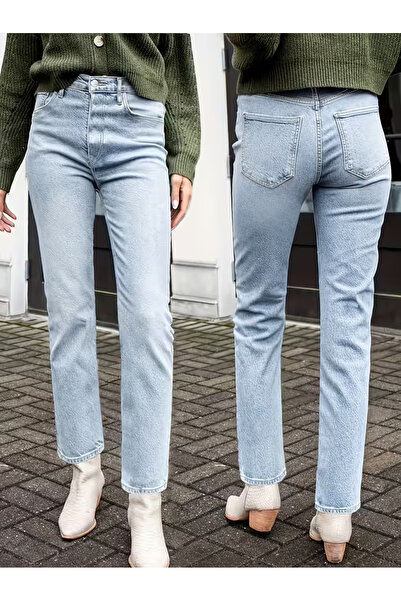 Clara Women's Mom Lycra High Waist Boyfriend Jeans Denim Jeans