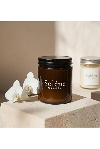 Soléne Candle Sandalwood Aromalı Soya Mumu | 240 cc | %100 Doğal