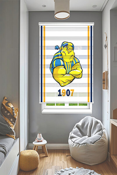 Perdecizade (ENXBOY)KANARYA (İSİM YAZILIR)DİJİTAL BASKILI ZEBRA PERDE-COCUK O...