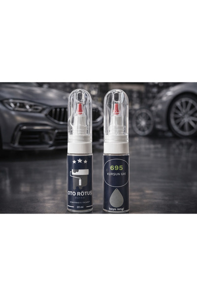 Home 695 Kurşun Gri Oto Rötuş Boyası 20 ml | Çizik Giderici Kalem | Fırçalı &...