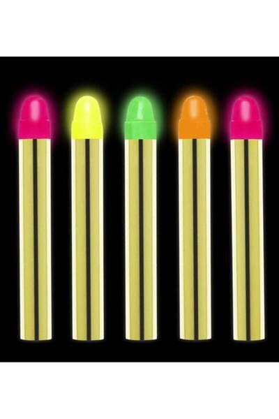 lowell home طلاء وجه فسفوري للحفلات، مجموعة من 6 قطع - طلاء وجه يتوهج في الظلام