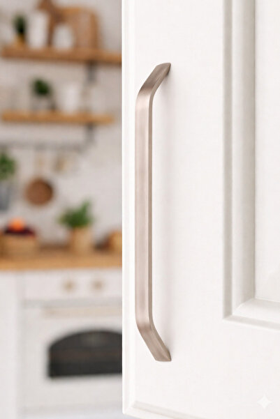 BERFİNO مقبض ألومنيوم 224 مم - مقبض خزانة أثاث حديث من الفولاذ المقاوم للصدأ ...