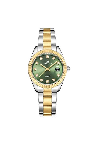 Kenneth Scott Women's Analog Barrel Watch - Stainless Steel