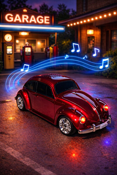 Rose SP-408 Retro Klasik Araba Tasarımlı Bluetooth Hoparlör