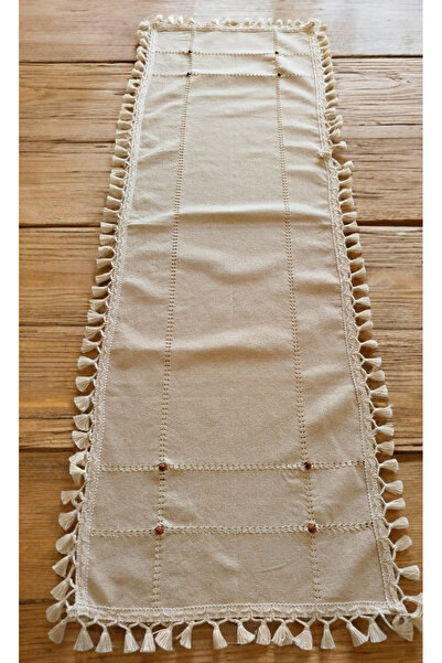 denizli hatırası Handcrafted Lace Authentic Antique Embroidered Buldan Cendere Vintage Runner 50X145 cm