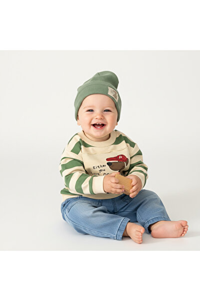 minço bebe طقم ملابس للأطفال الأولاد مكون من بنطلون جينز وقميص مطبوع عليه كلب...