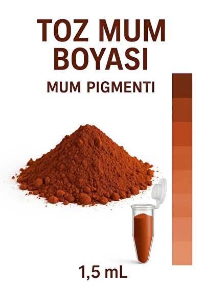 Misse Acı Kahve Toz Mum Boyası ℅100 Doğal Pigment 1,5 mL (Parafin Wax Soya Wa...